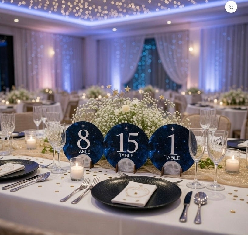 Celestial Wedding Table Numbers