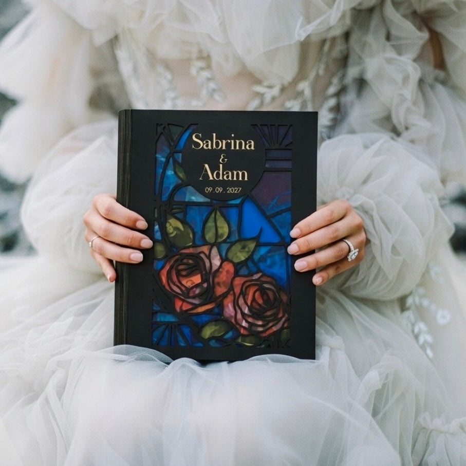 Stained Glass Memory Box: Medieval & Fairytale Wedding Keepsake Book
