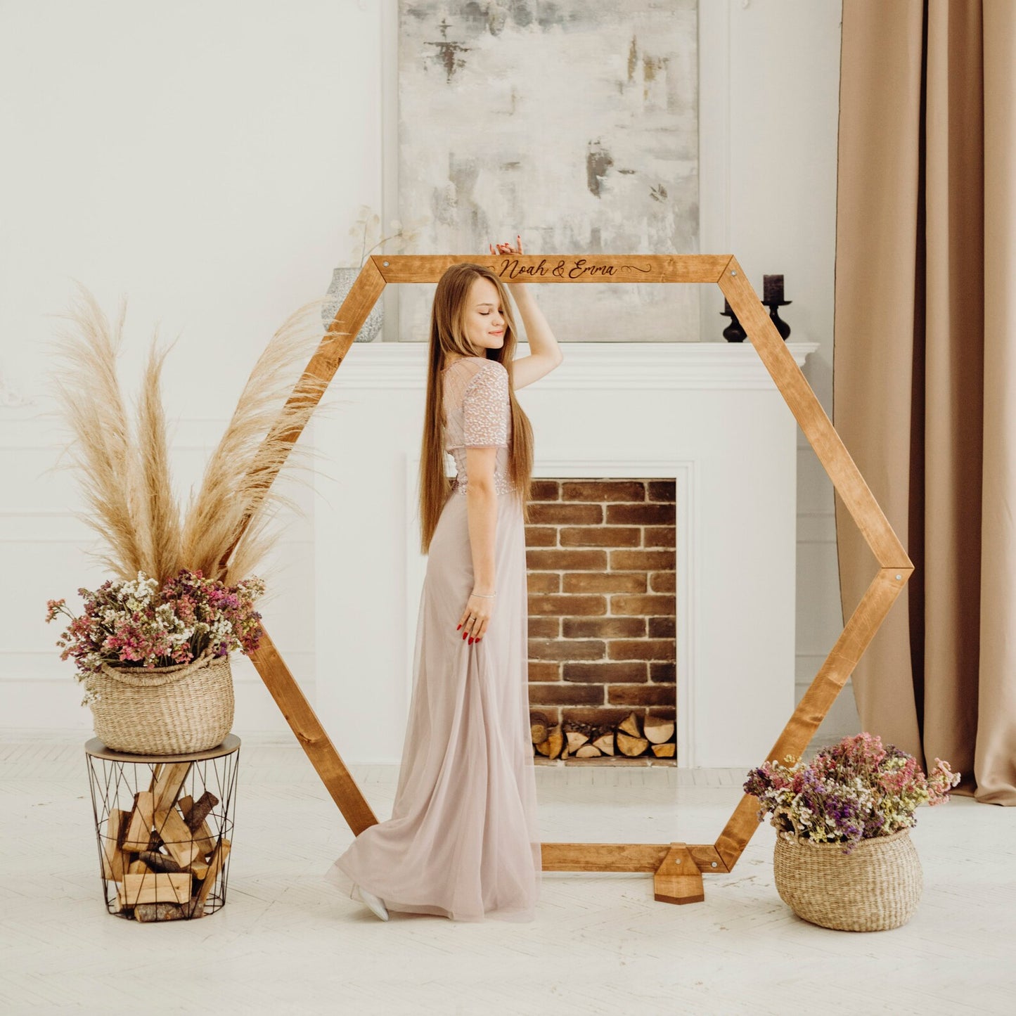 Wedding Arches: Hexagon, Triangle & Ruby-Shaped Wooden Arches