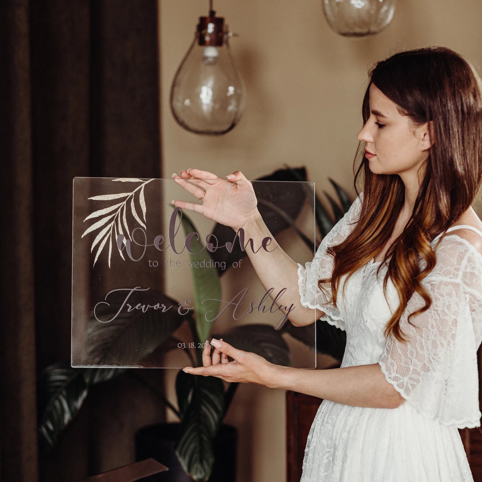 Acrylic Welcome Wedding Sign