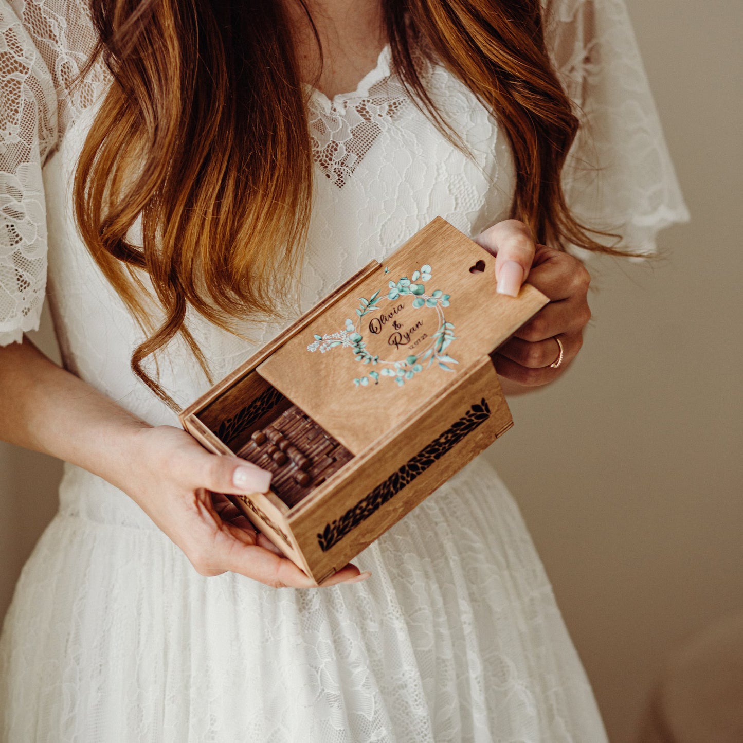Personalized Wedding Guest Book Puzzle with Box