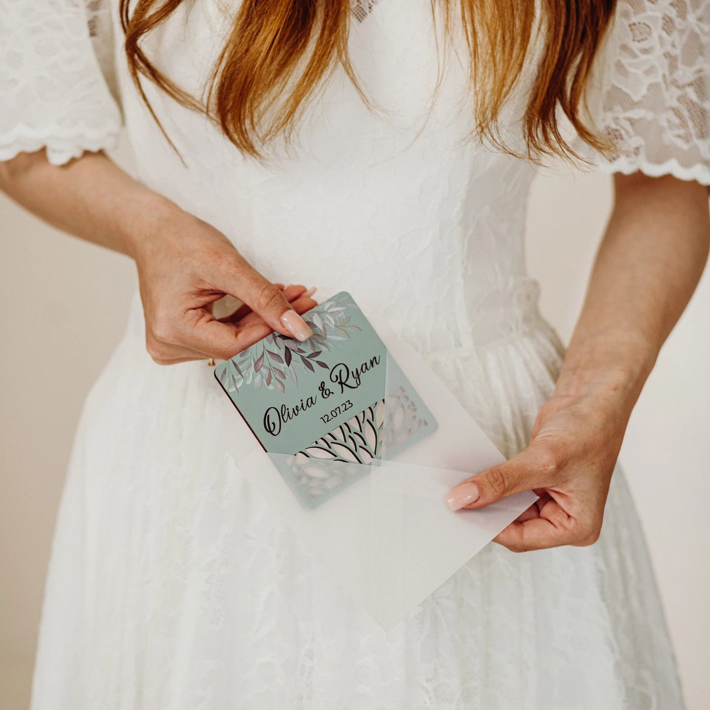 Rustic Wedding Square Coasters