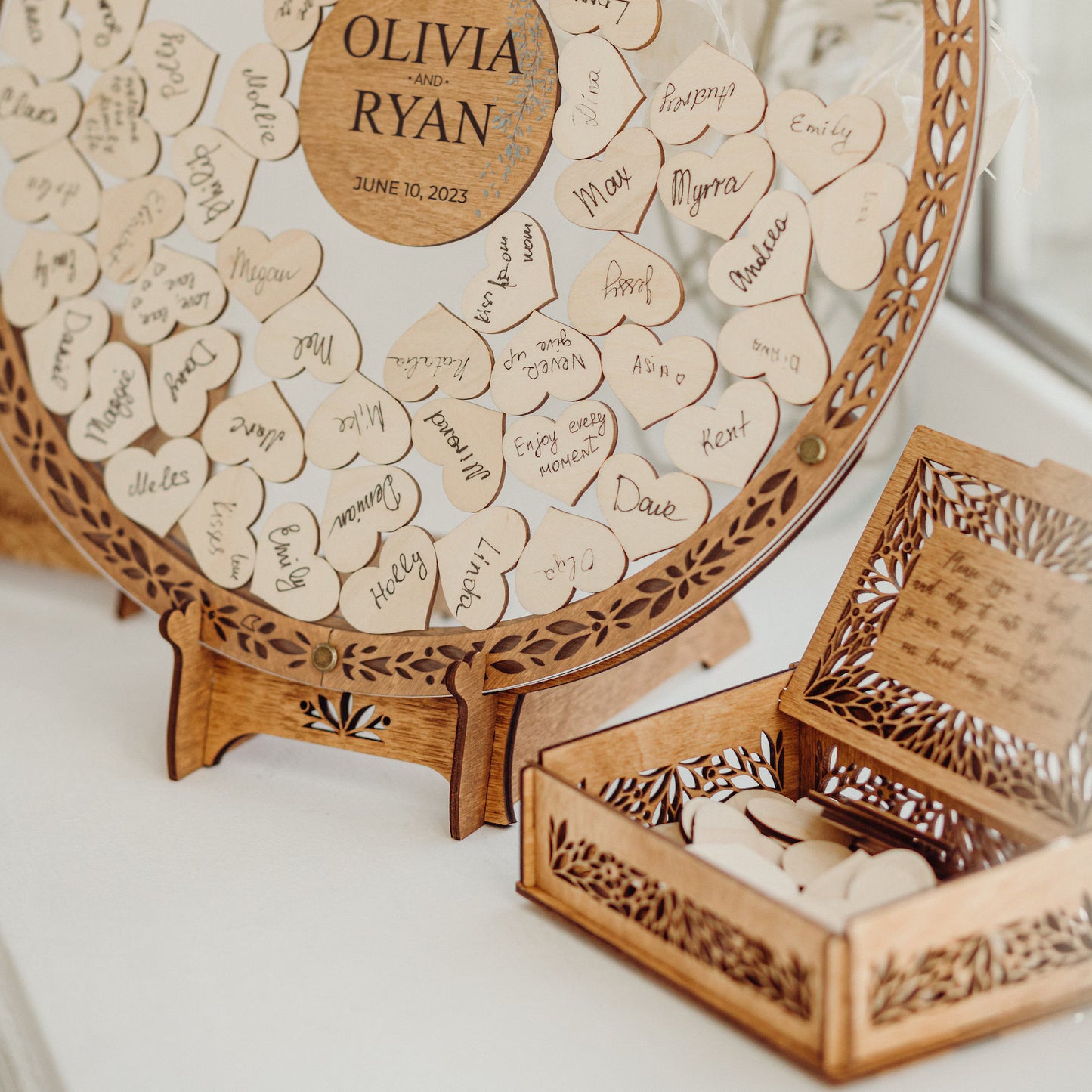 Rustic Wedding Drop Box Guest Book Alternative