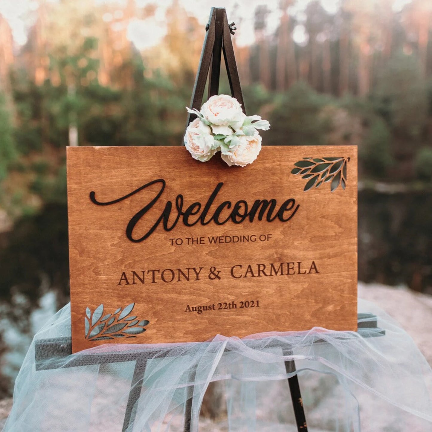 Personalized Welcome Wedding Sign