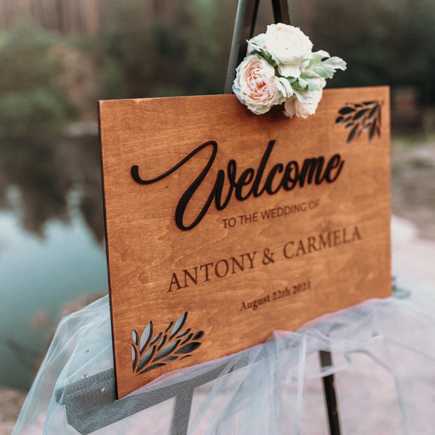 Personalized Welcome Wedding Sign