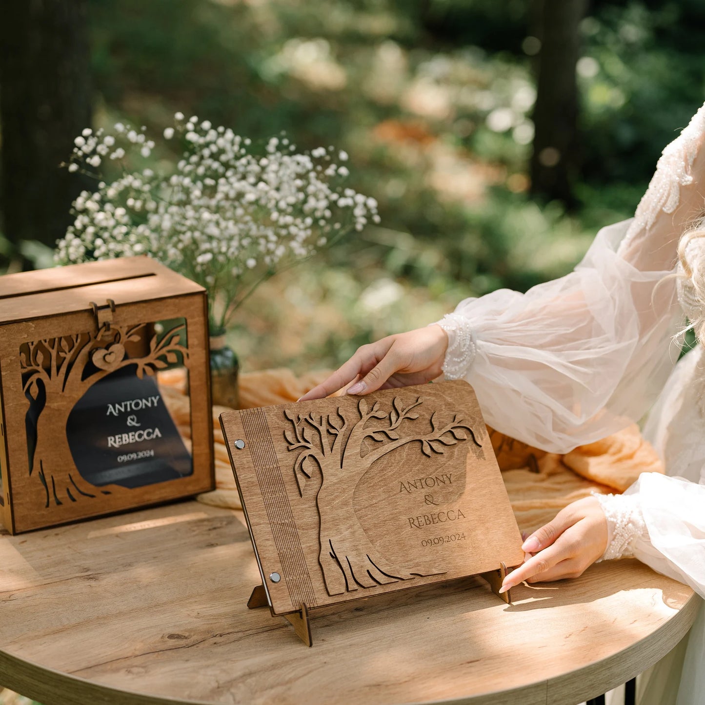 Personalized Family Tree Wedding Guest Book
