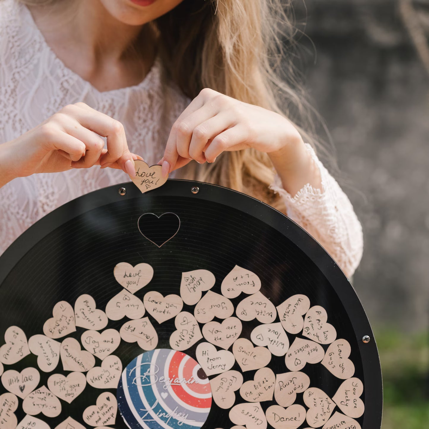 Retro Music Wedding Guest Book Alternative