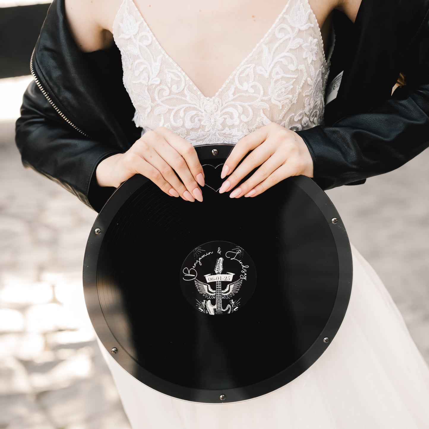 Retro Music Wedding Guest Book Alternative