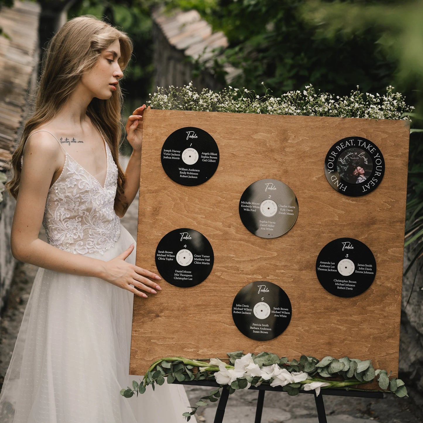 Vinyl Record Wedding Seating Chart