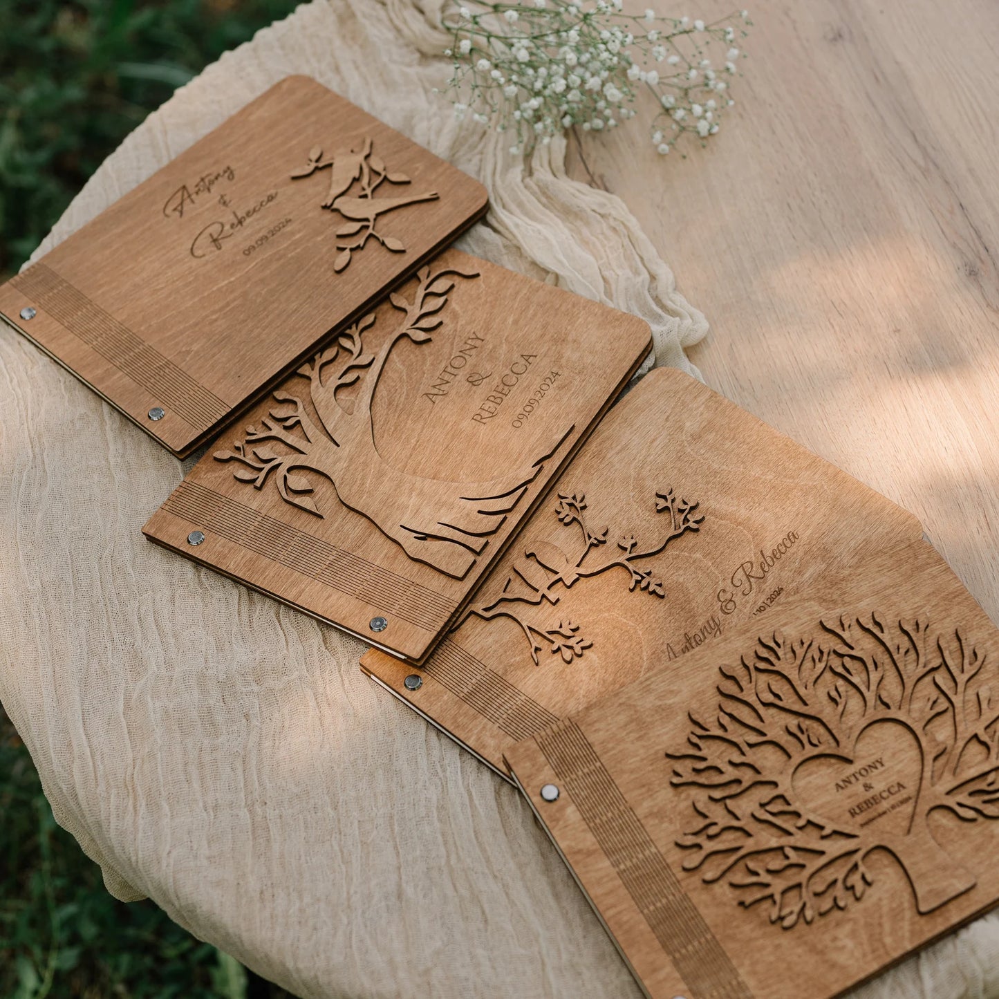 Personalized Family Tree Wedding Guest Book