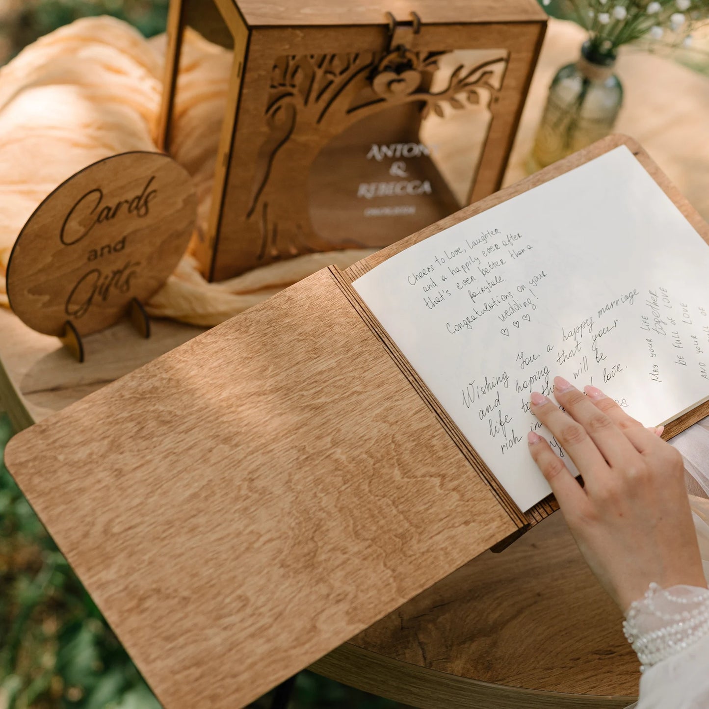 Personalized Family Tree Wedding Guest Book