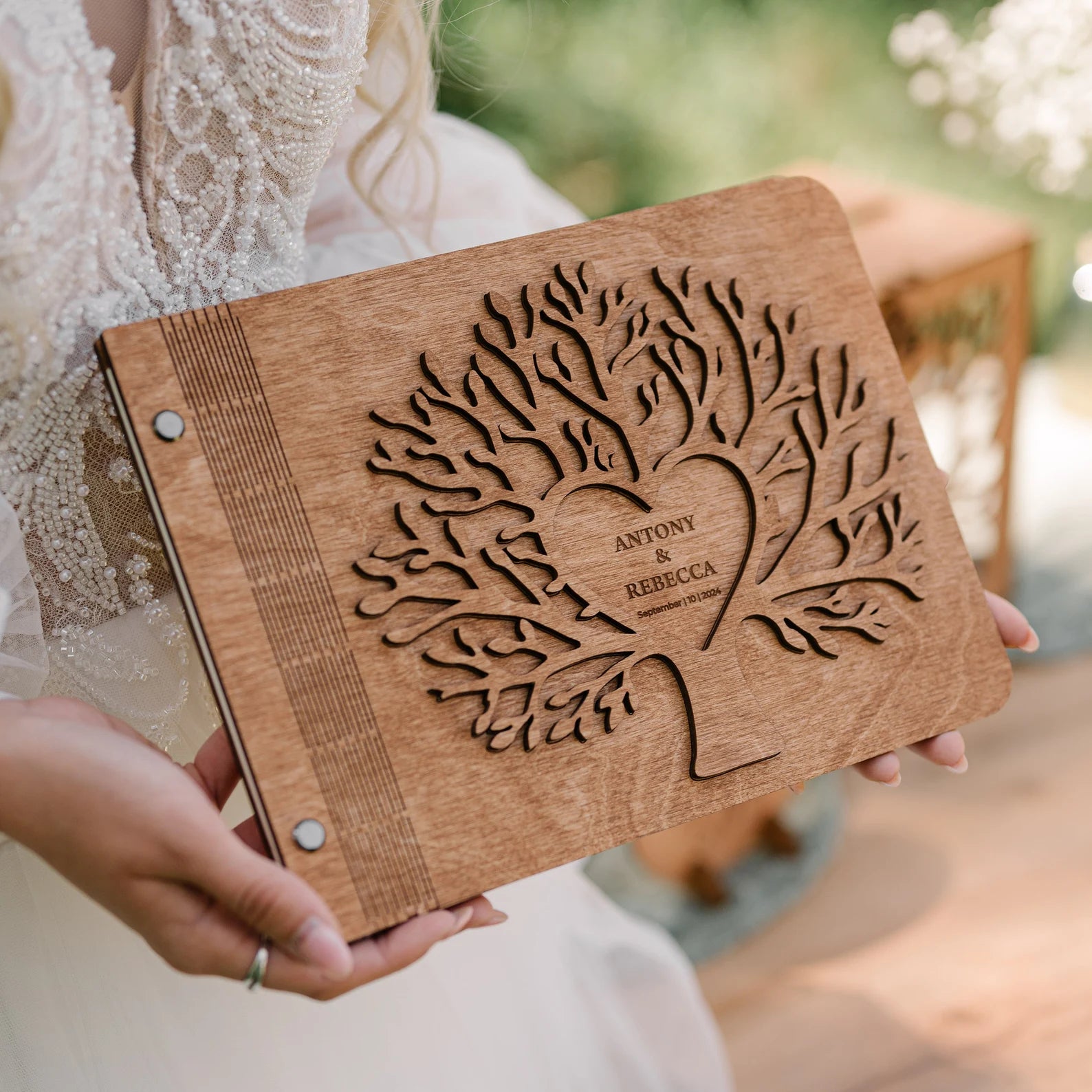 Personalized Family Tree Wedding Guest Book