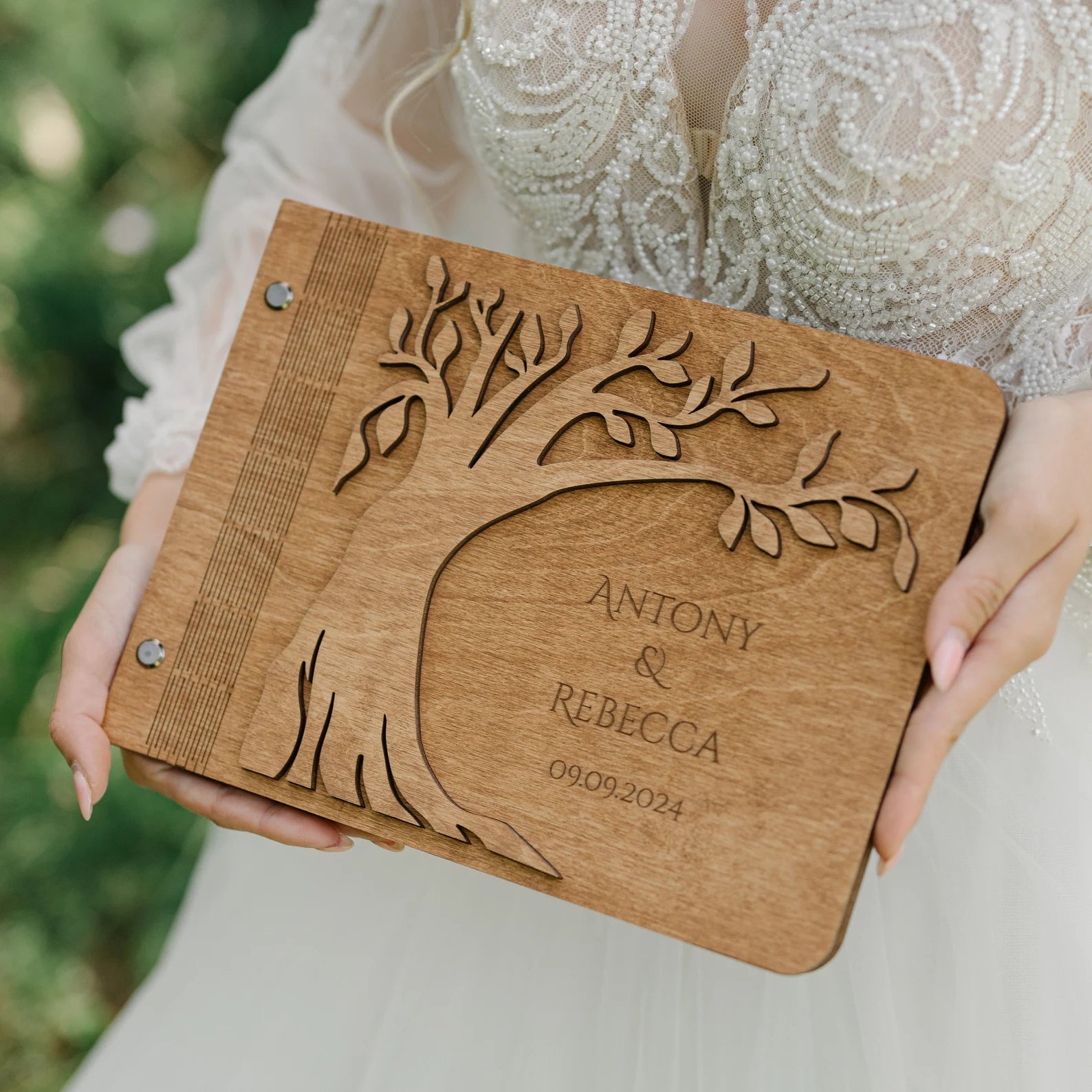 Personalized Family Tree Wedding Guest Book