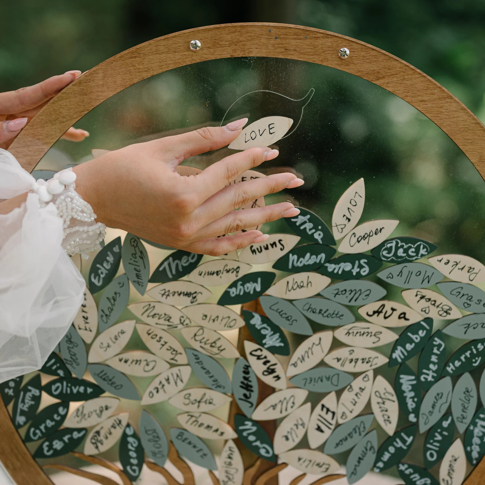 Alternative au livre d'or de mariage personnalisé avec arbre généalogique