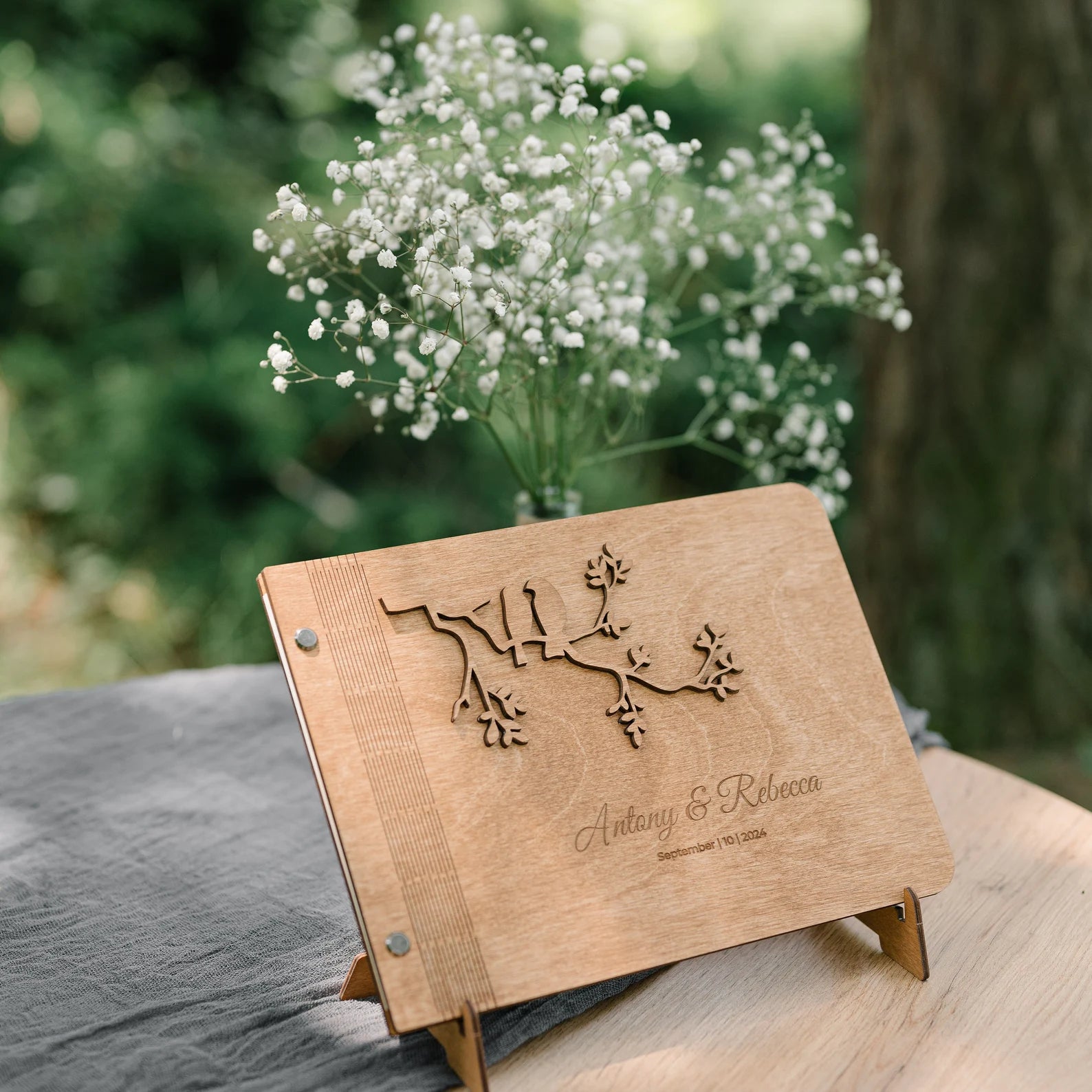 Personalized Family Tree Wedding Guest Book