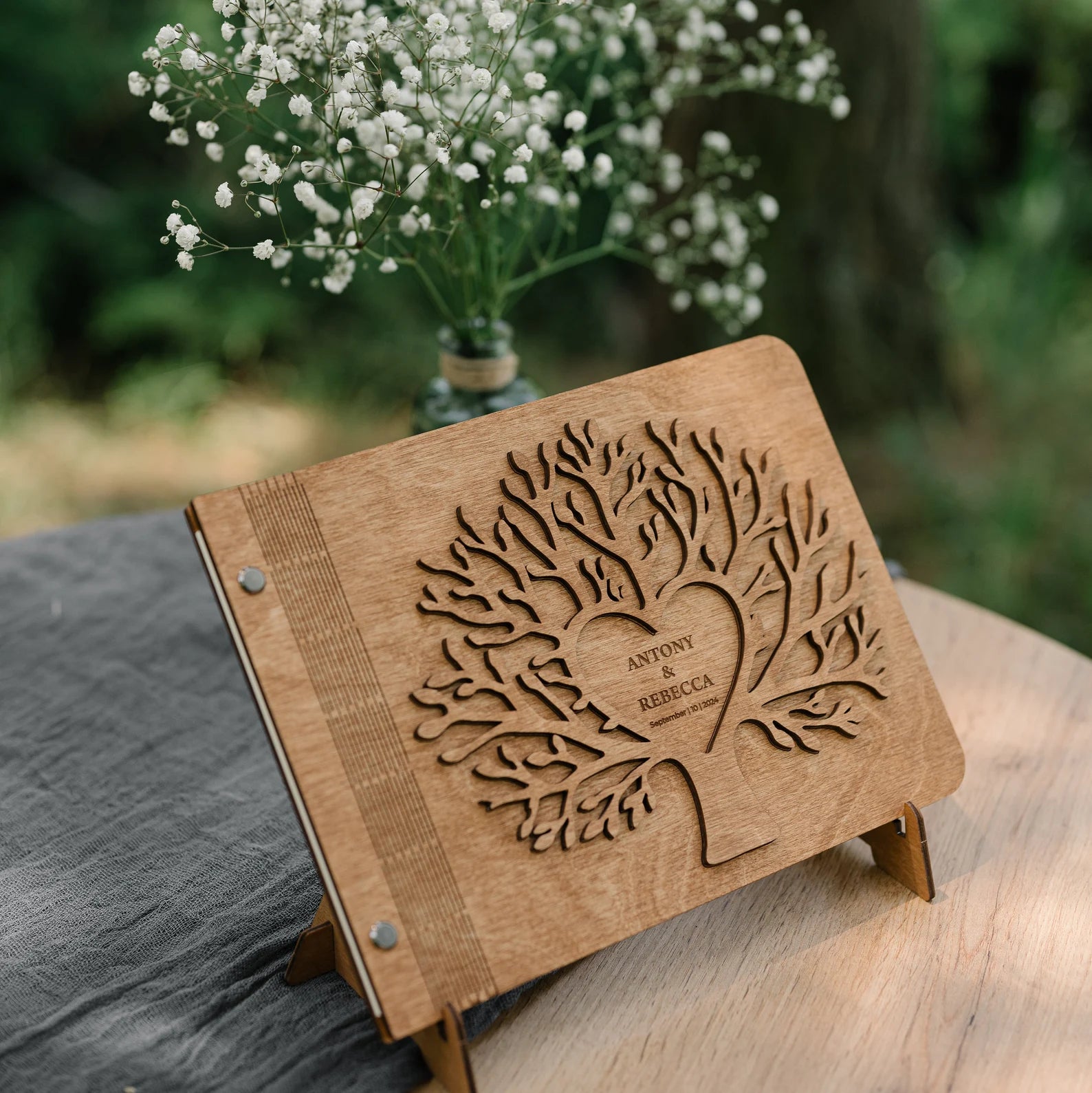 Personalized Family Tree Wedding Guest Book