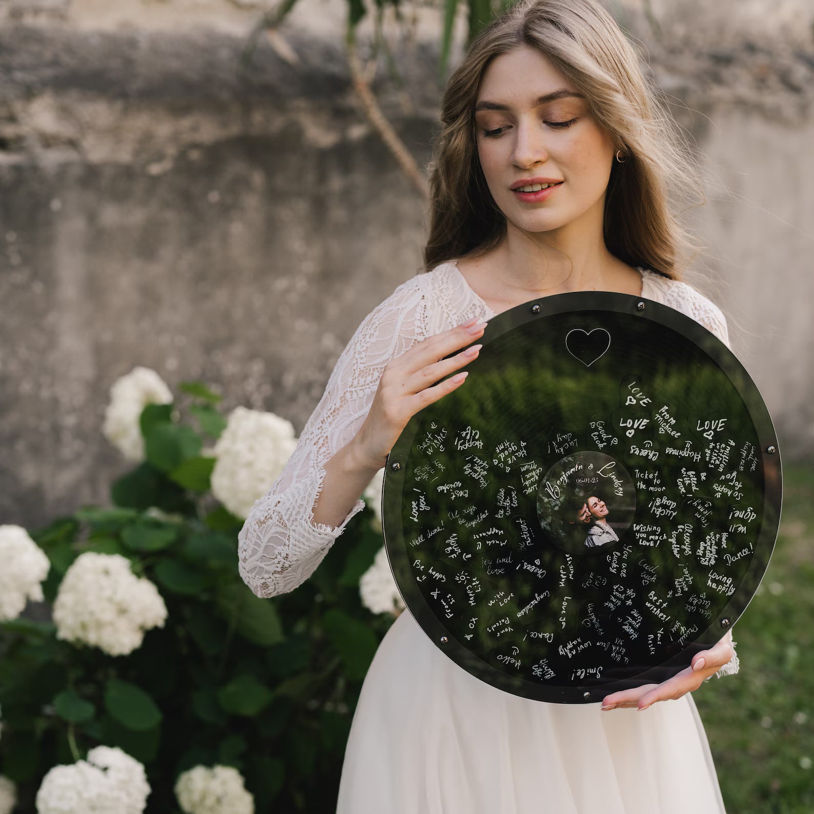 Retro Music Wedding Guest Book Alternative