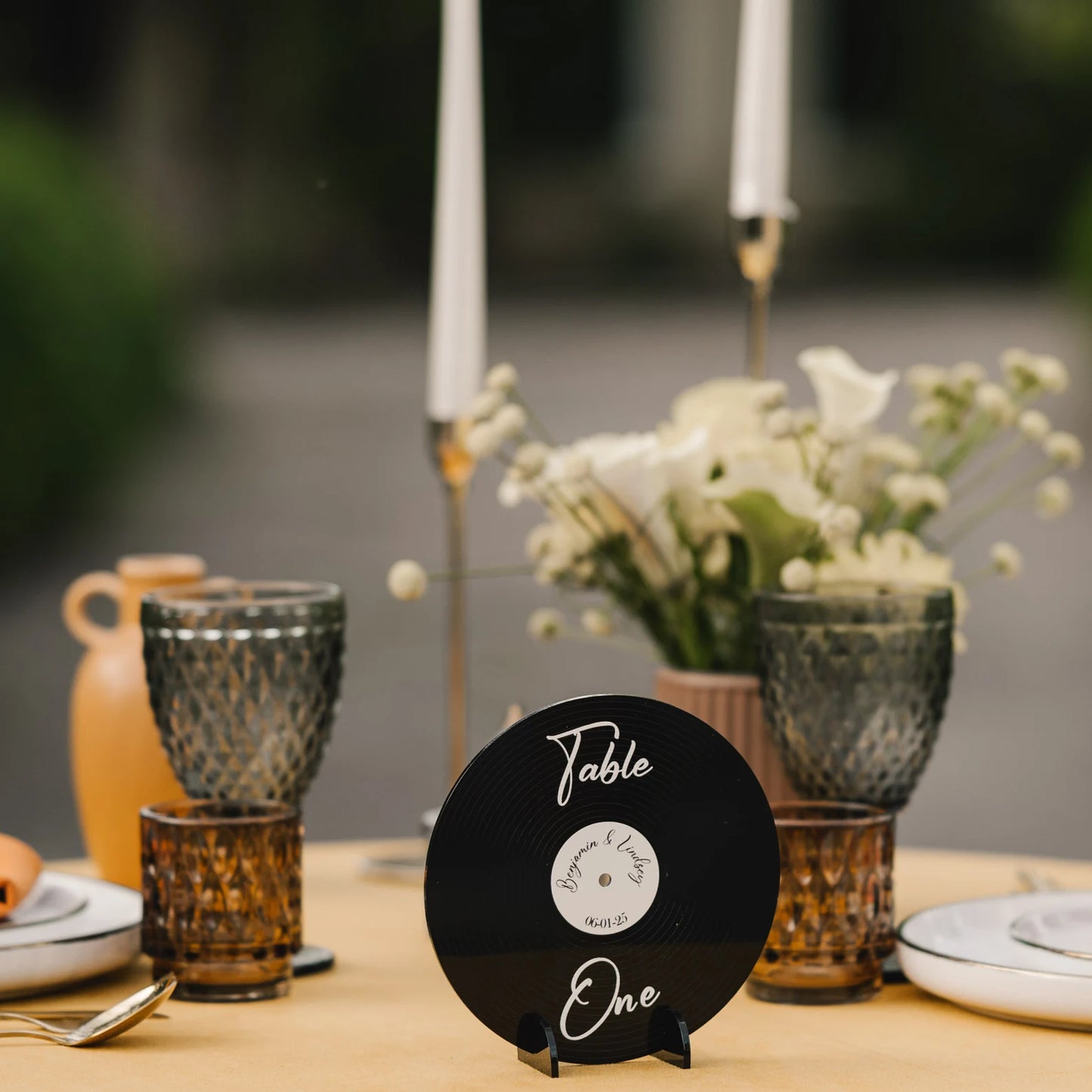 Vinyl Record Wedding Table Numbers