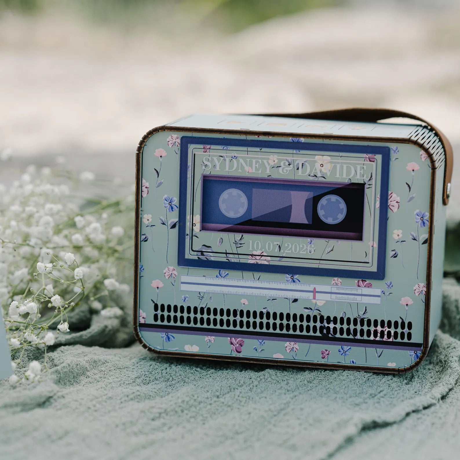 Audio Guest Book Alternative for Retro Music Wedding