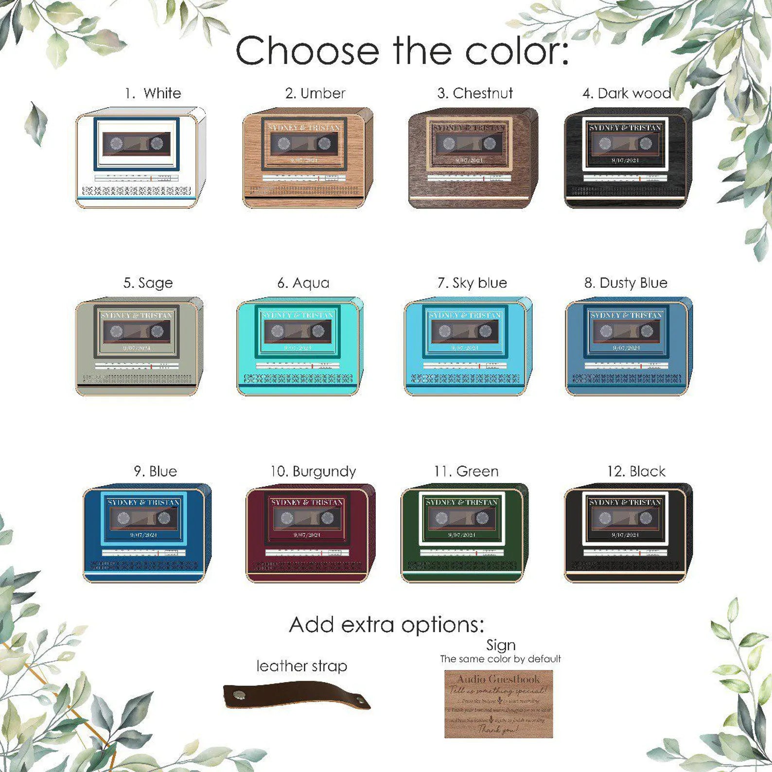 Audio Guest Book Alternative for Retro Music Wedding