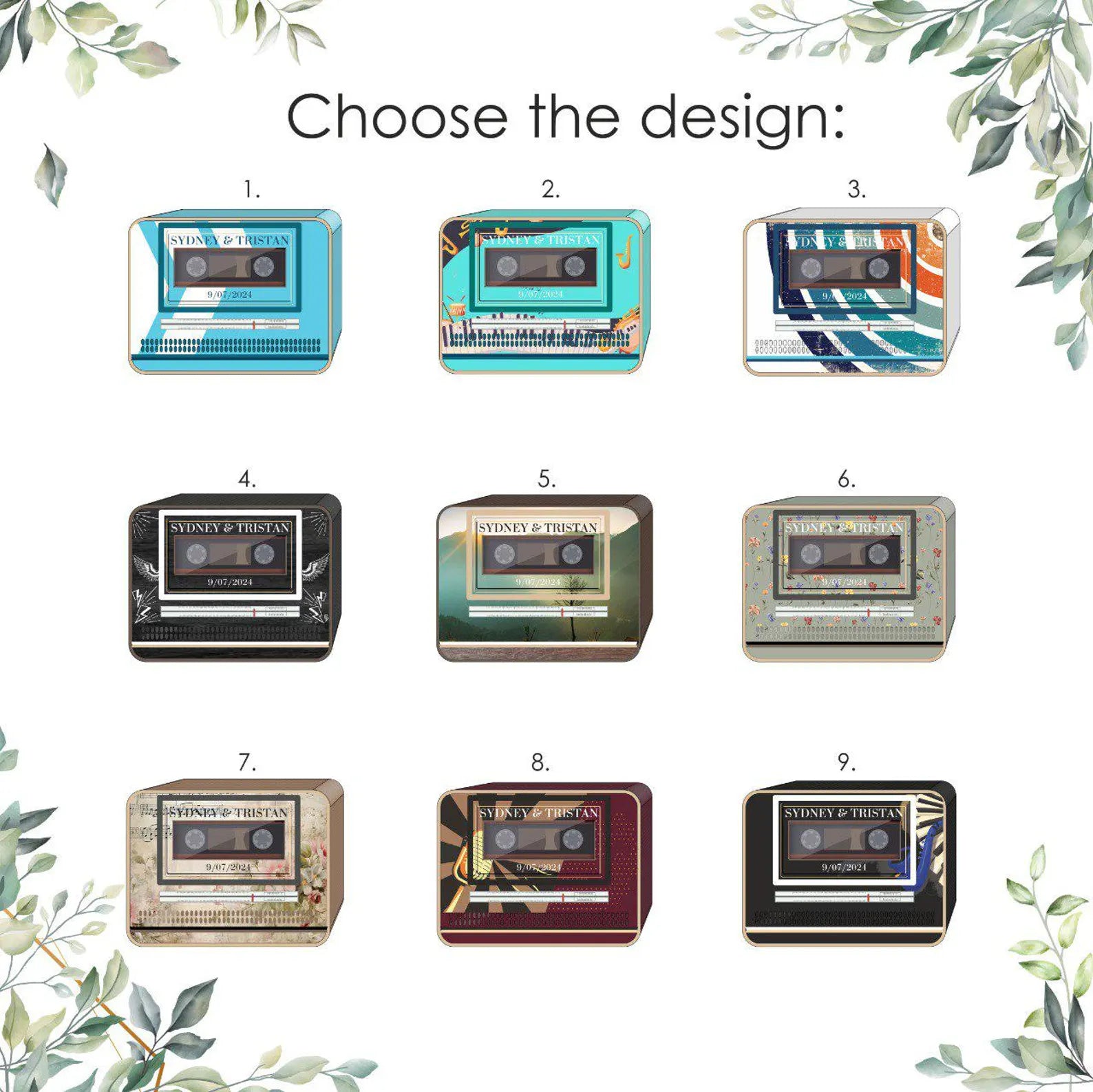 Audio Guest Book Alternative for Retro Music Wedding