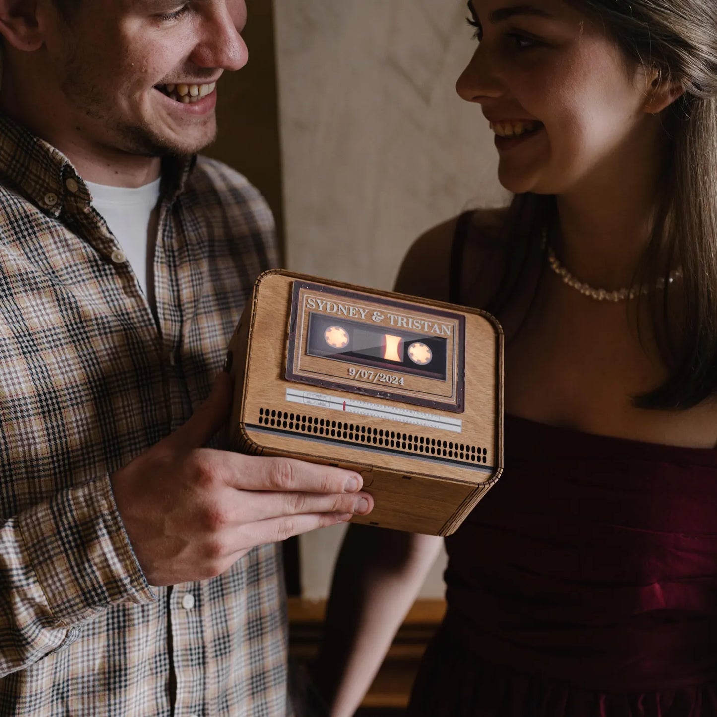 Audio Guest Book Alternative for Retro Music Wedding