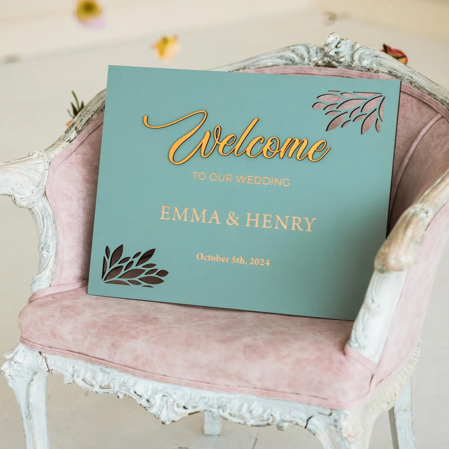 Personalized Welcome Wedding Sign