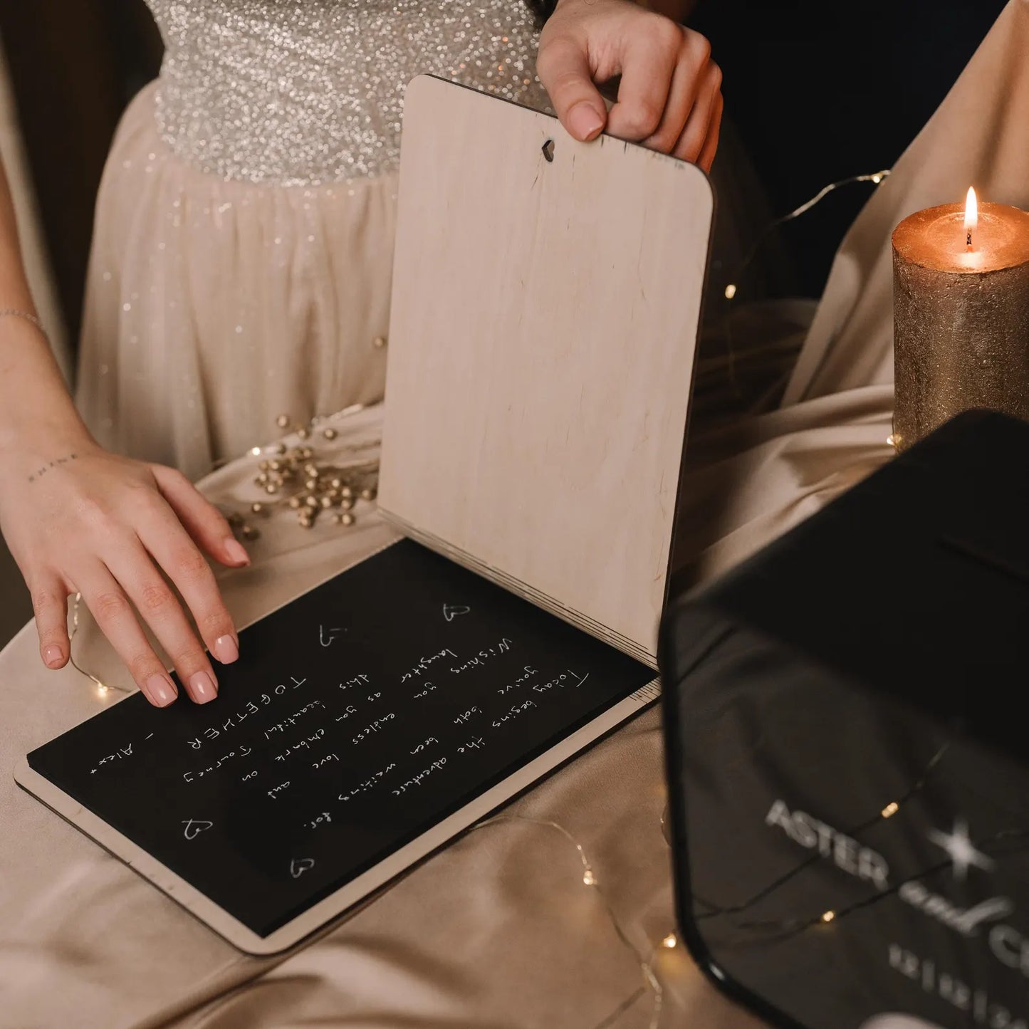 Personalized Celestial Wedding Guest Book
