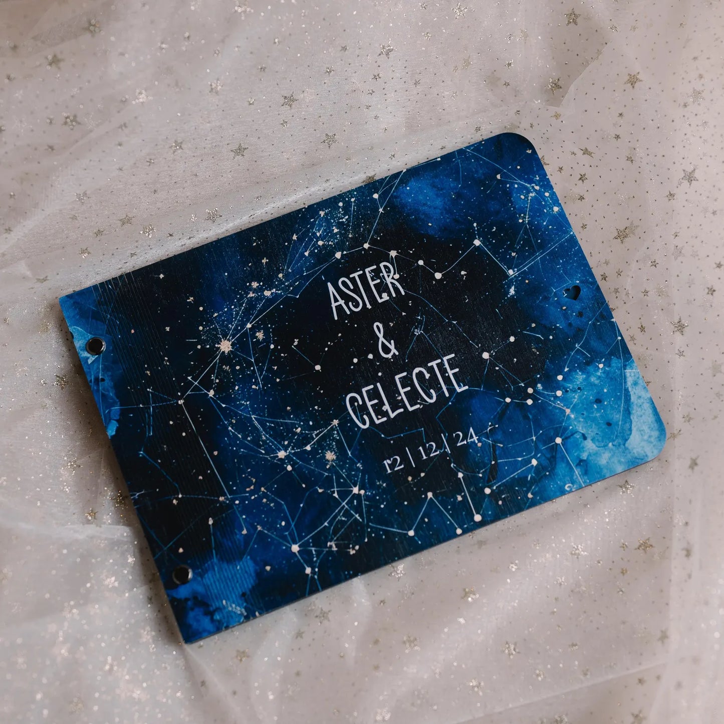 Personalized Celestial Wedding Guest Book