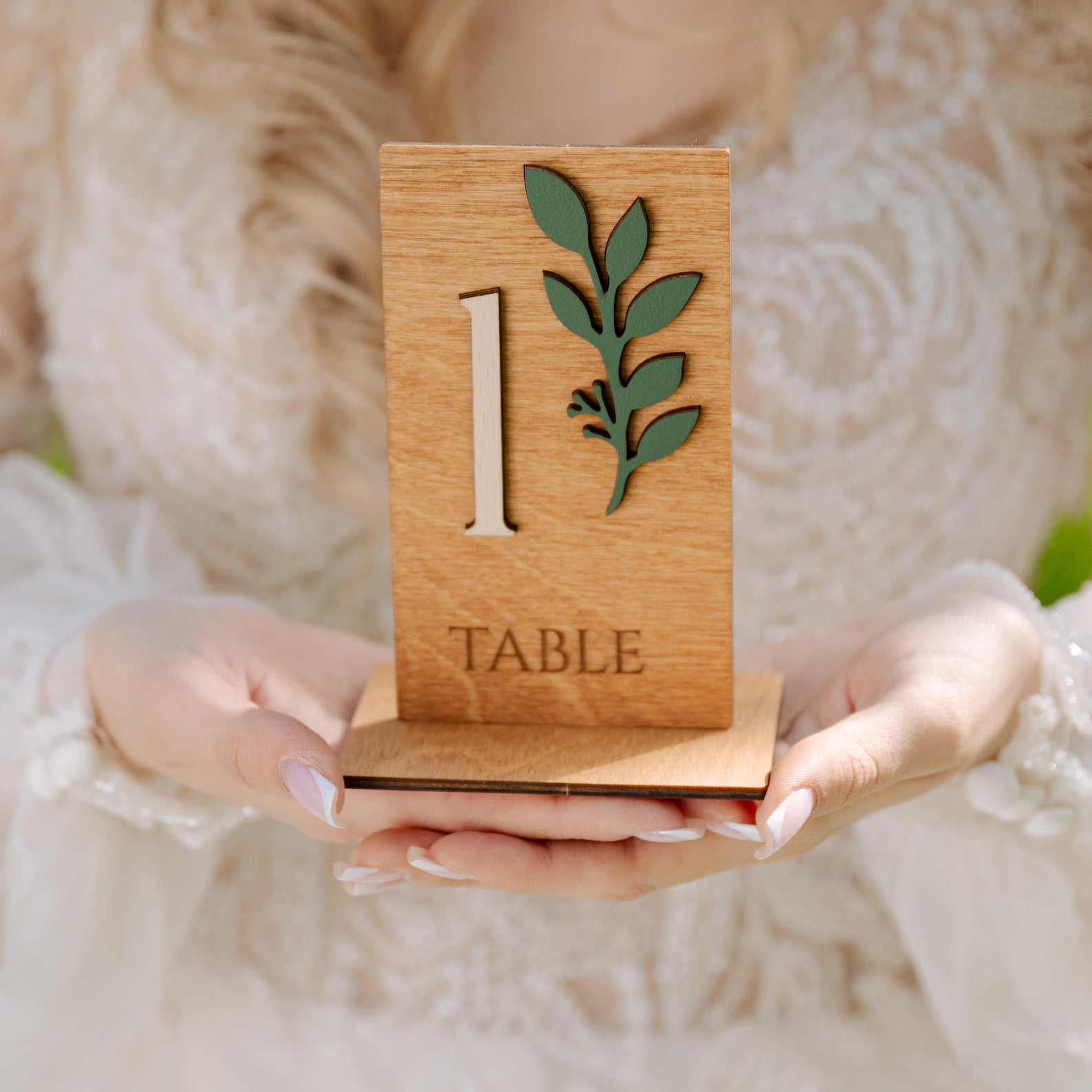 Custom Wooden Wedding Table Numbers