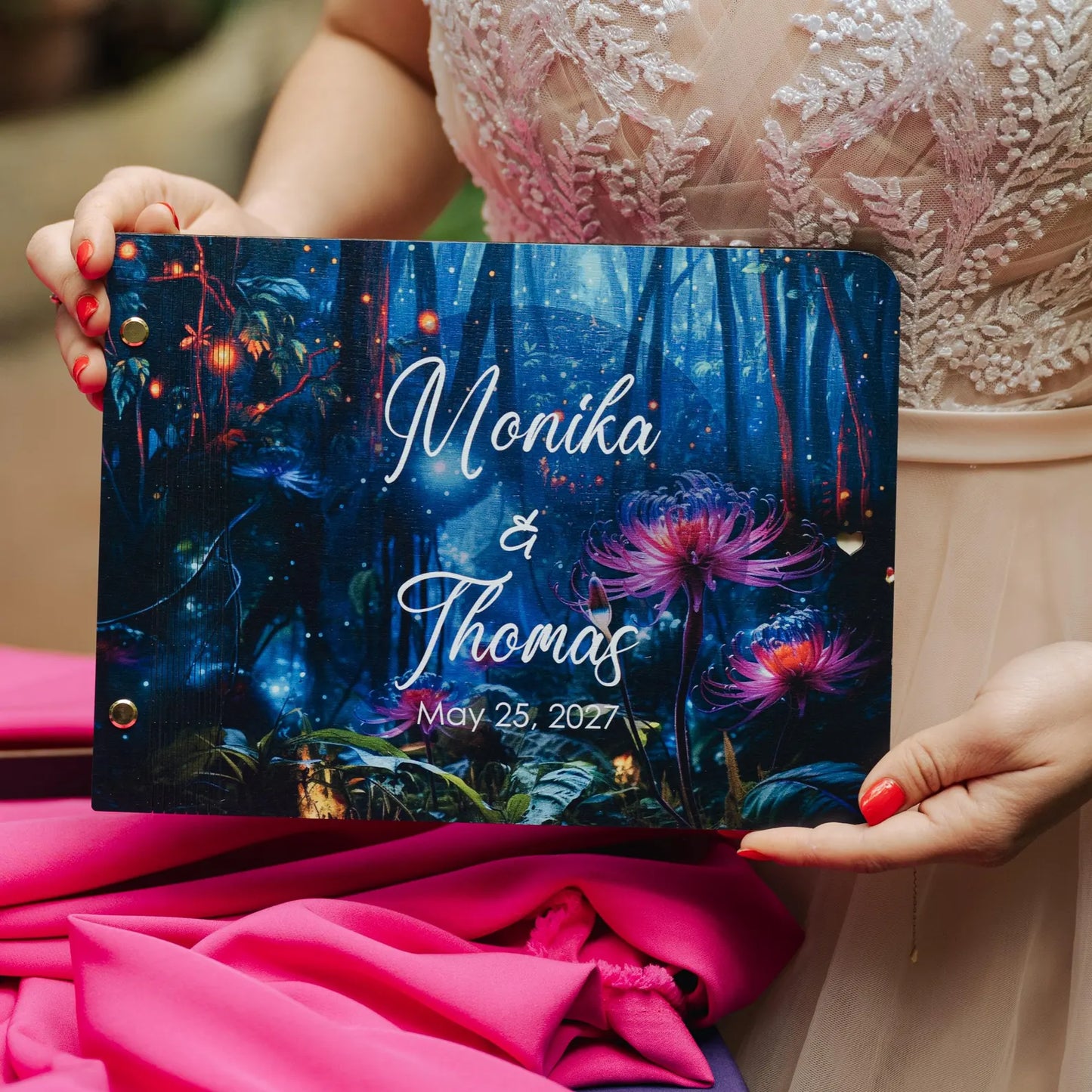 Personalized Wedding Guest Book for Tropical & Destination Wedding