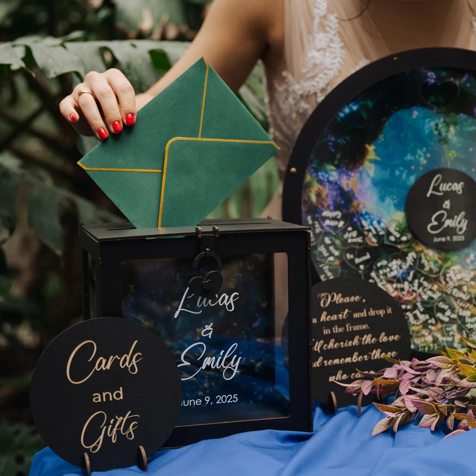 Personalized Card Box for Destination & Tropical Wedding