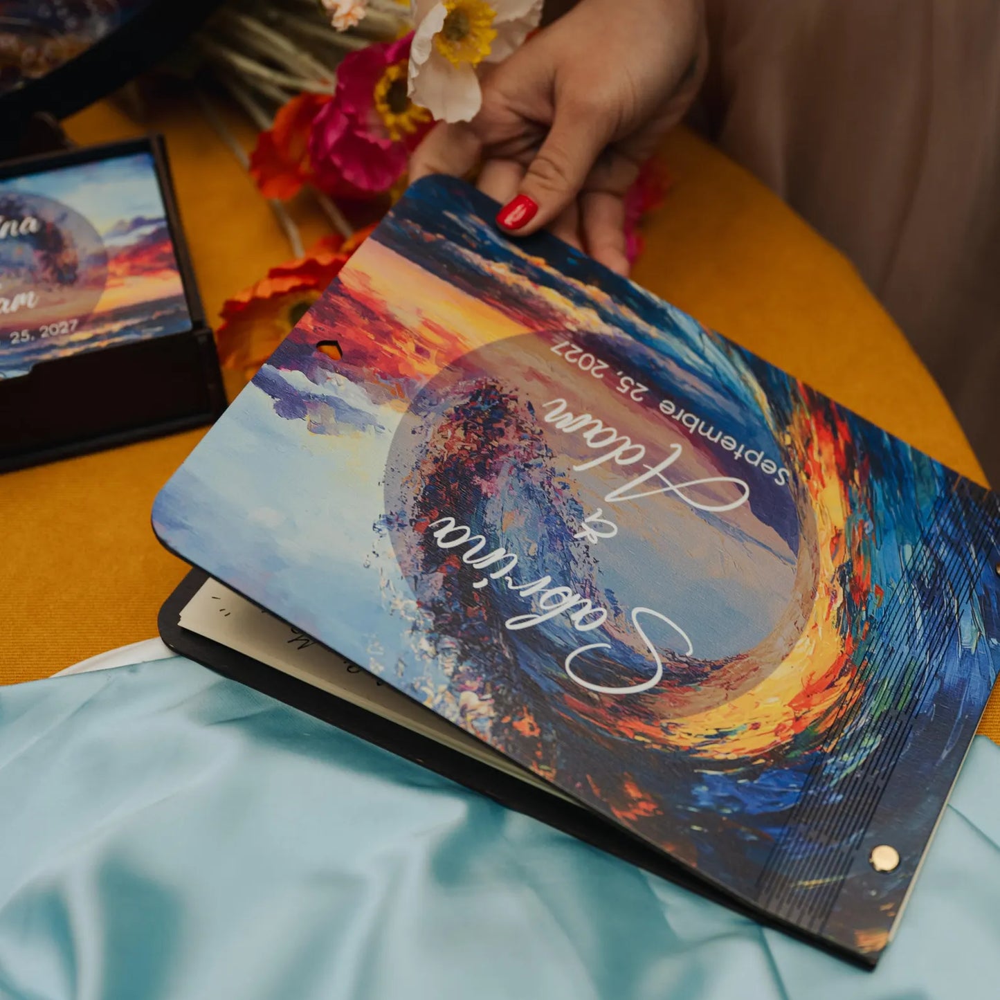 Personalized Wedding Guest Book for Tropical & Destination Wedding
