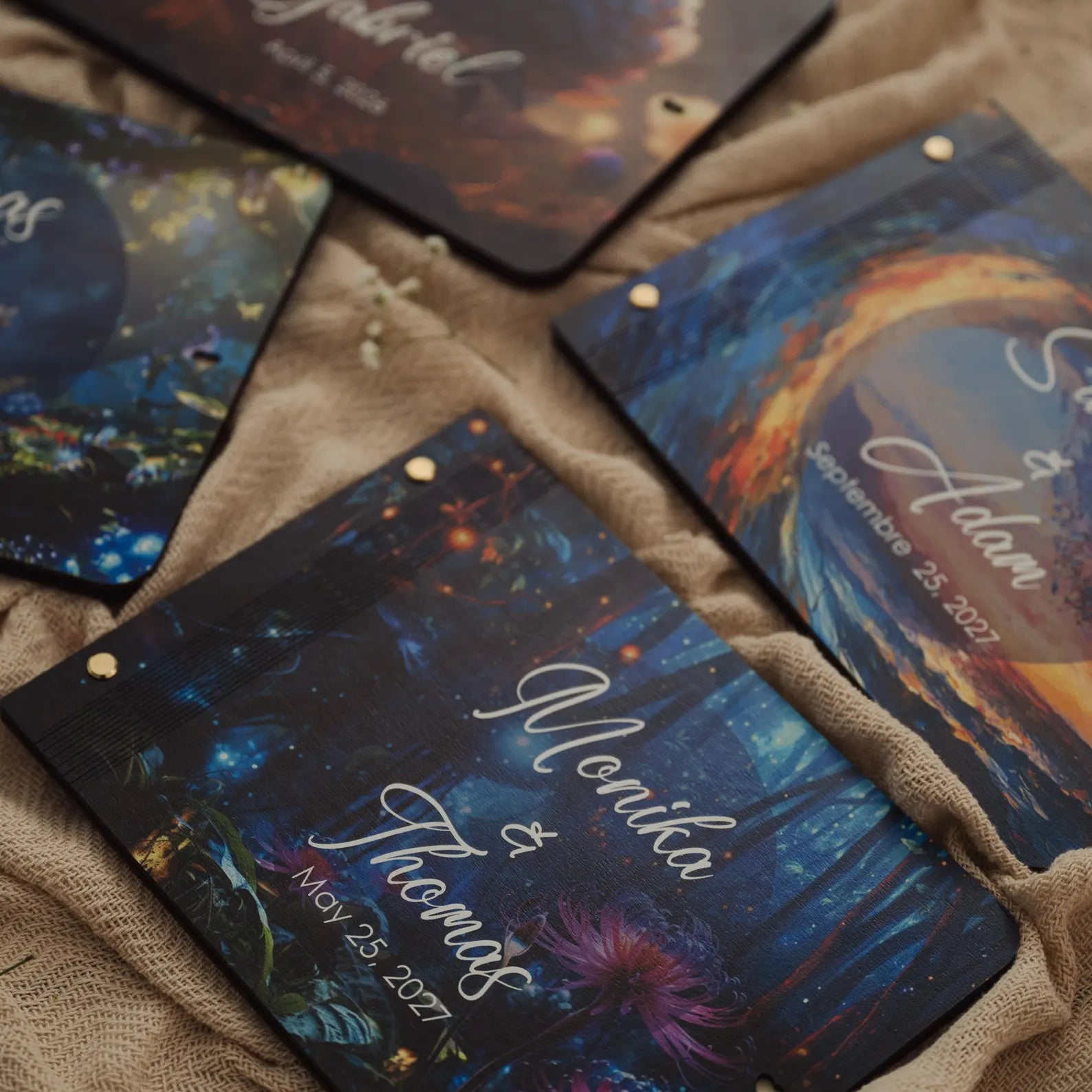 Livre d'or personnalisé pour mariage tropical ou mariage à destination exotique