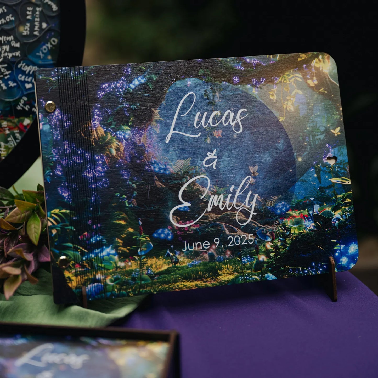 Personalized Wedding Guest Book for Tropical & Destination Wedding