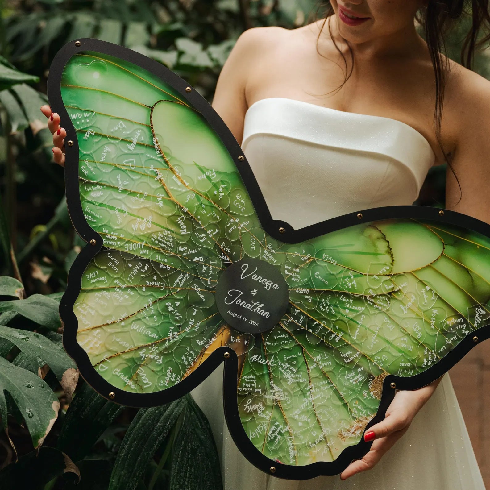 Butterfly Wedding Guest Book Alternative for Tropical Wedding