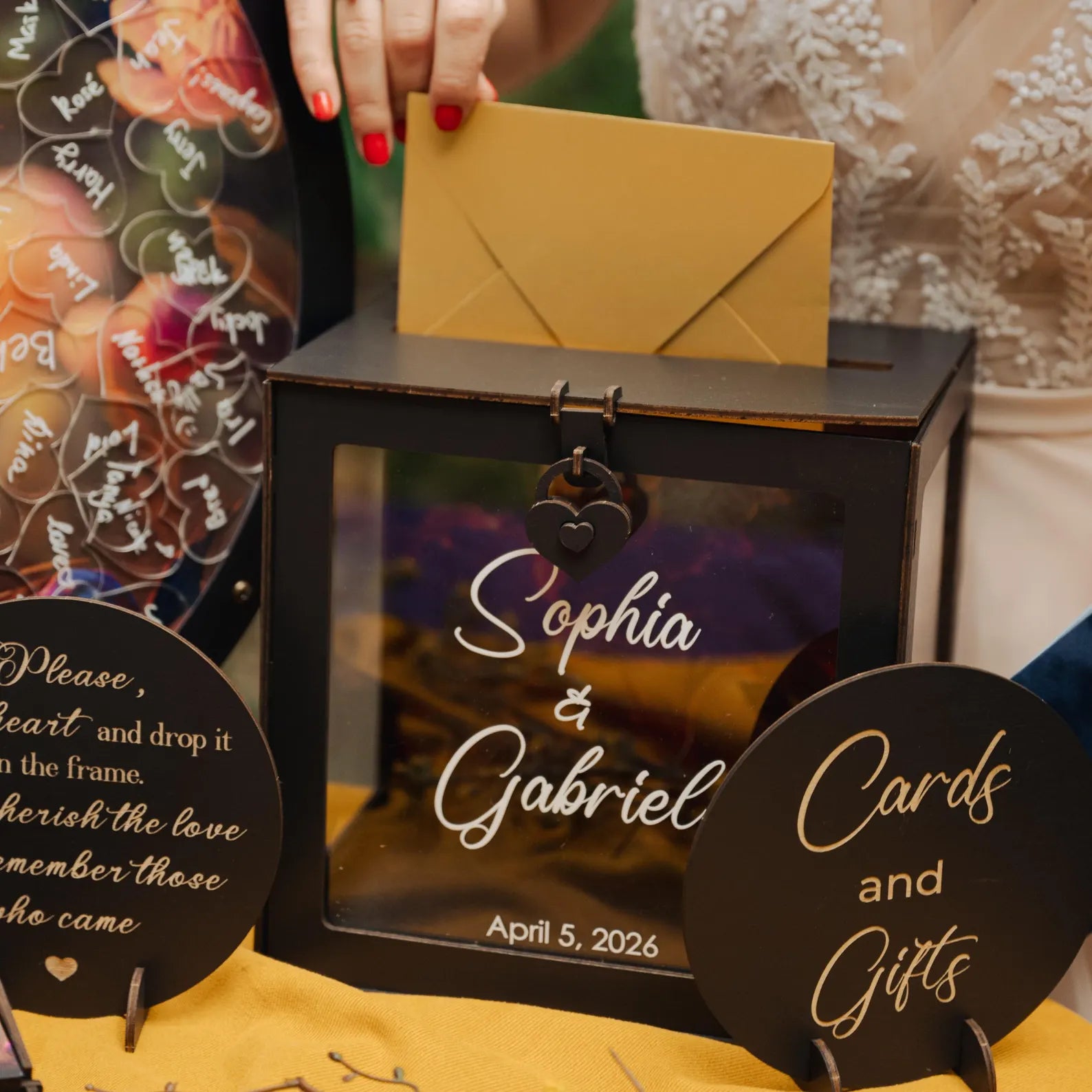 Personalized Card Box for Destination & Tropical Wedding