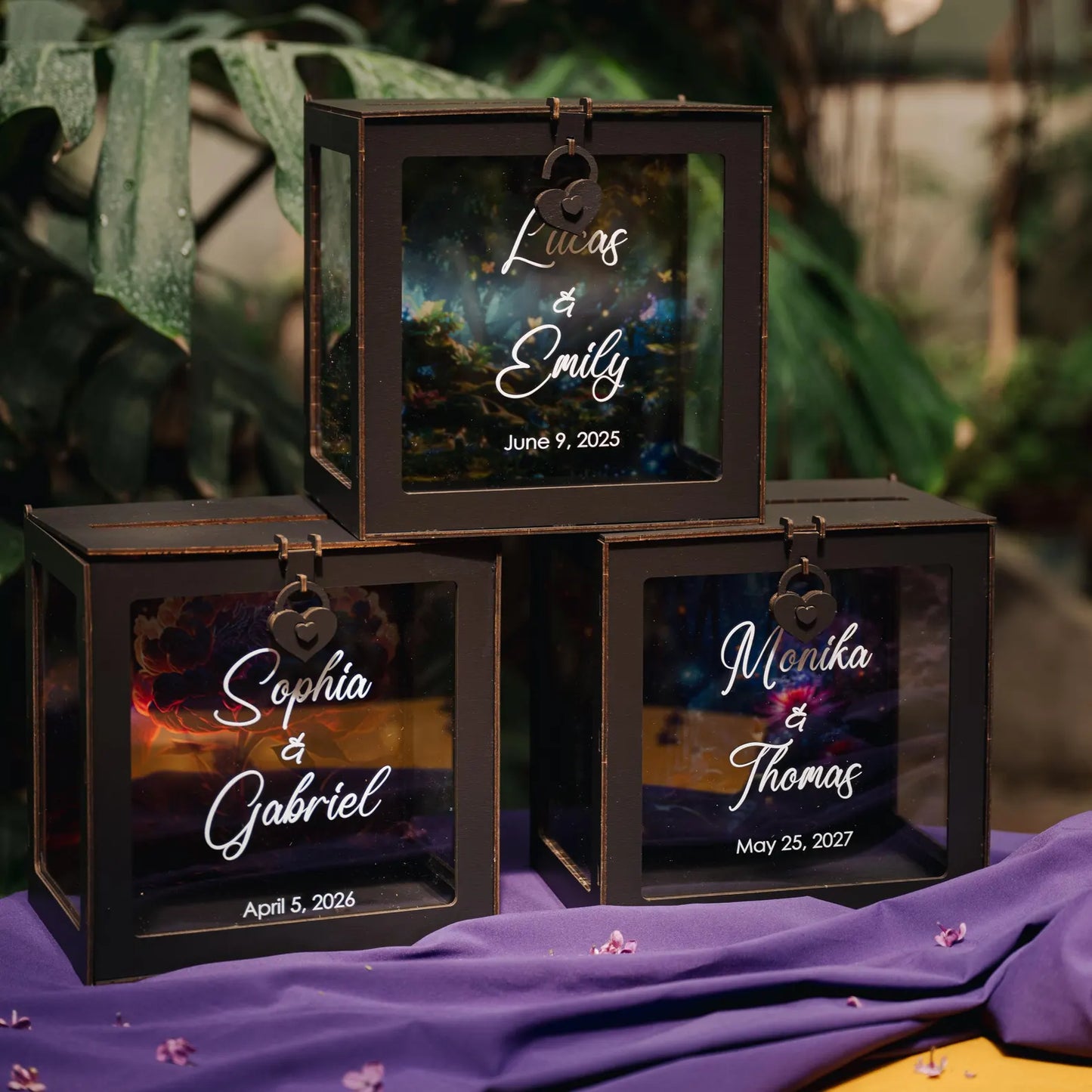 Personalized Card Box for Destination & Tropical Wedding