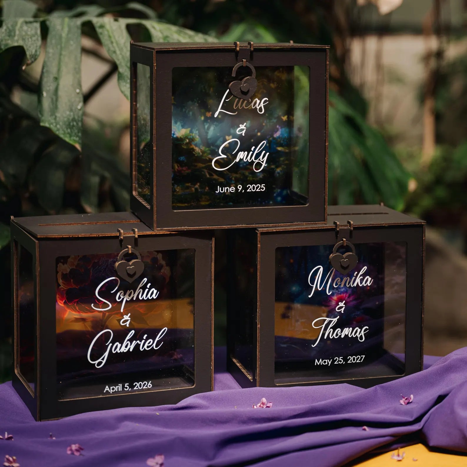 Personalized Card Box for Destination & Tropical Wedding