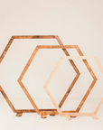 Hexagon wedding arch