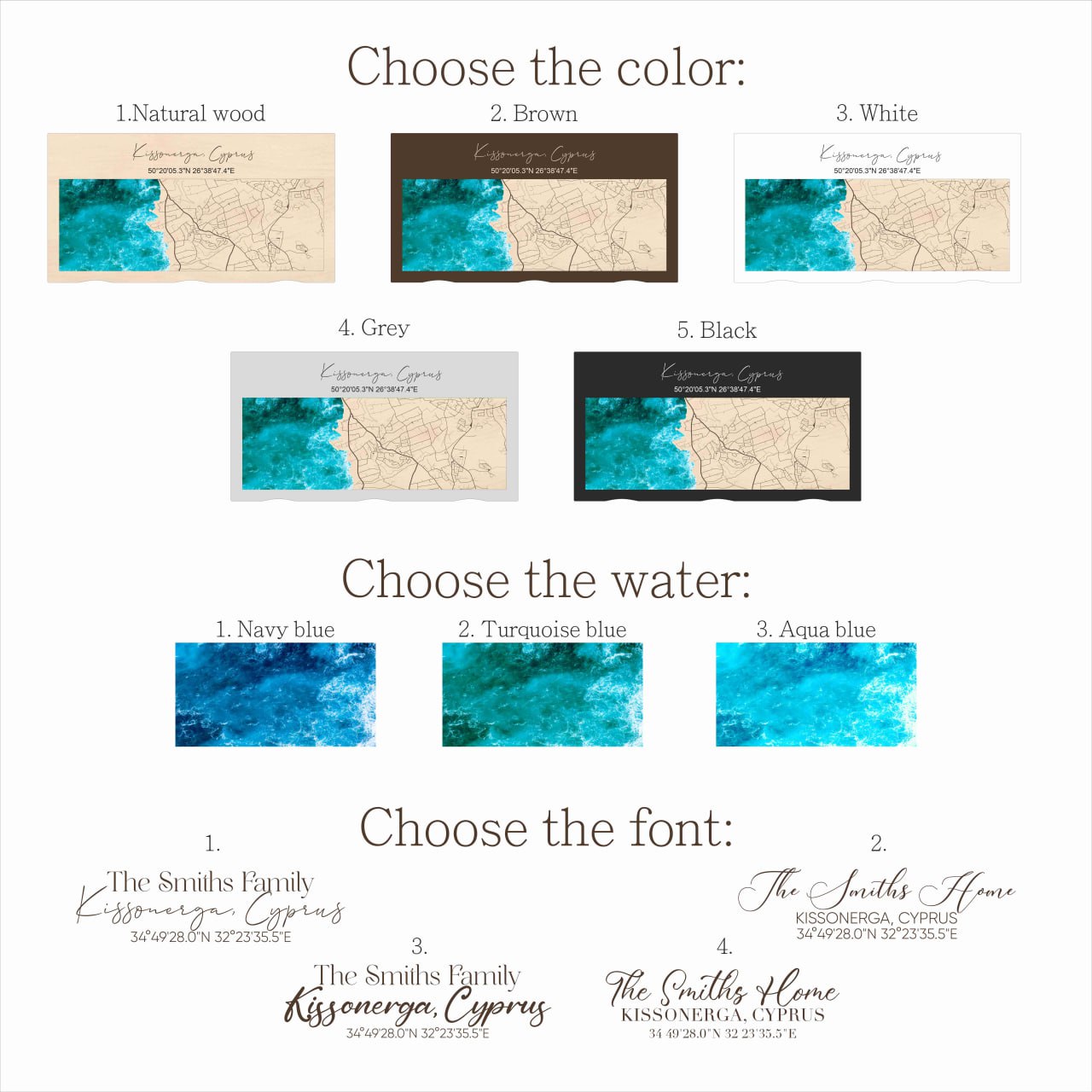 Personalized Wooden Key Holder with a Custom Location Map