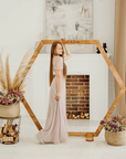 Hexagon wedding arch