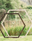 Hexagon wedding arch