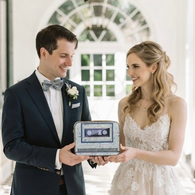 Audio-Gästebuch-Alternative für Retro-Musikhochzeiten