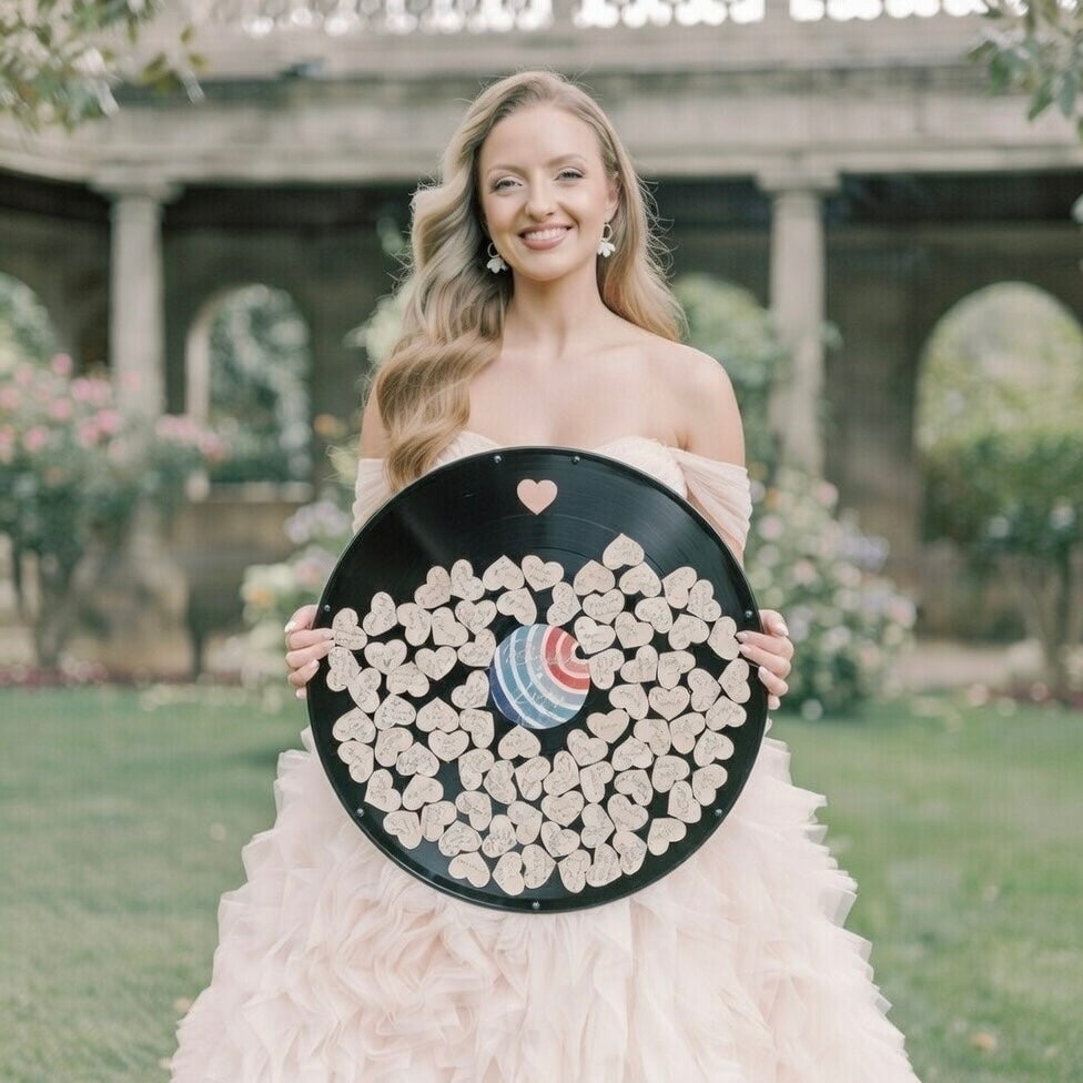 Retro Music Wedding Guest Book Alternative