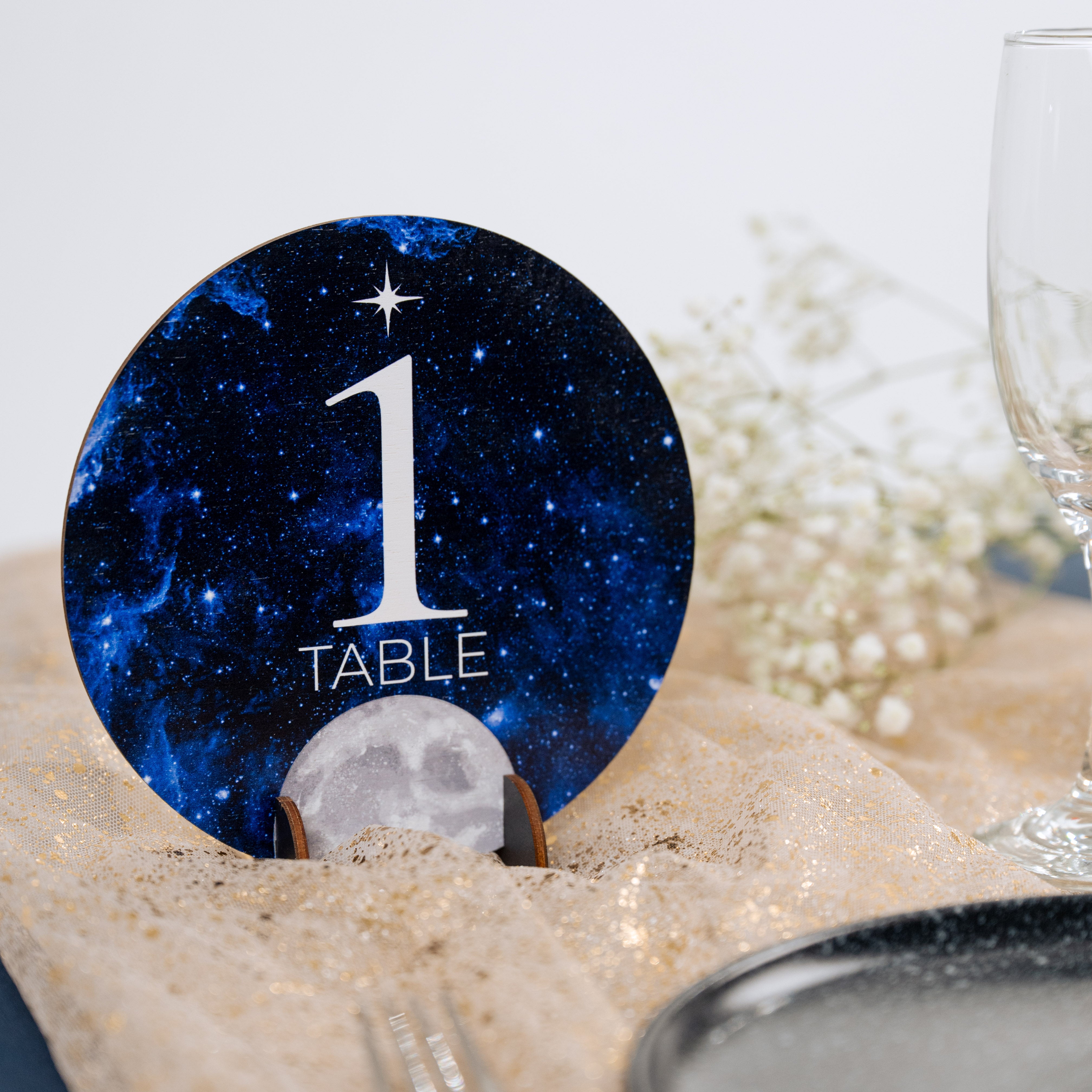 Celestial Wedding Table Numbers