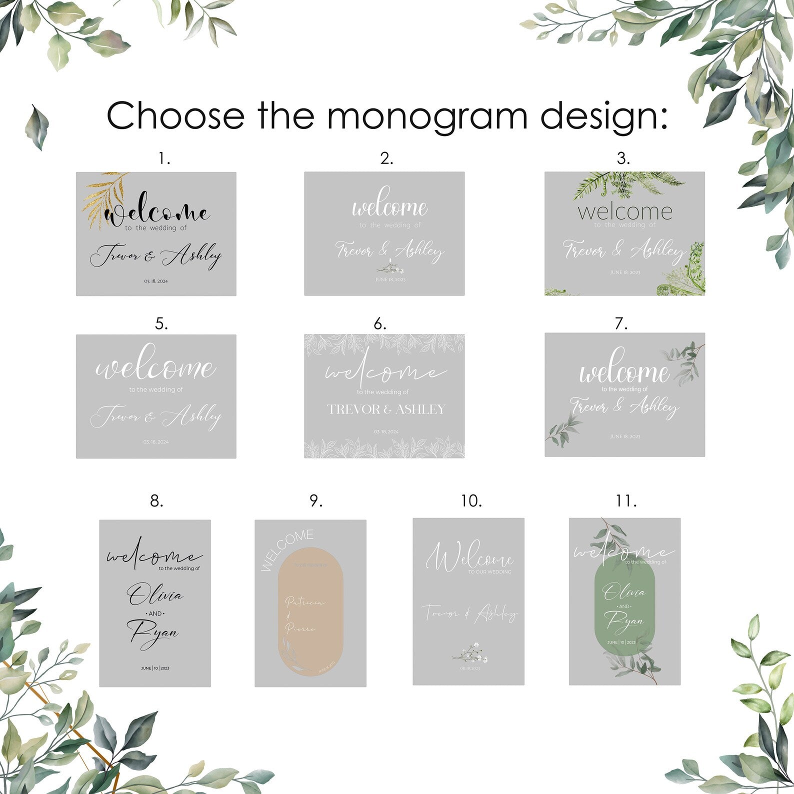 Personalized Acrylic Welcome Wedding Sign, Minimalist Wedding Decor