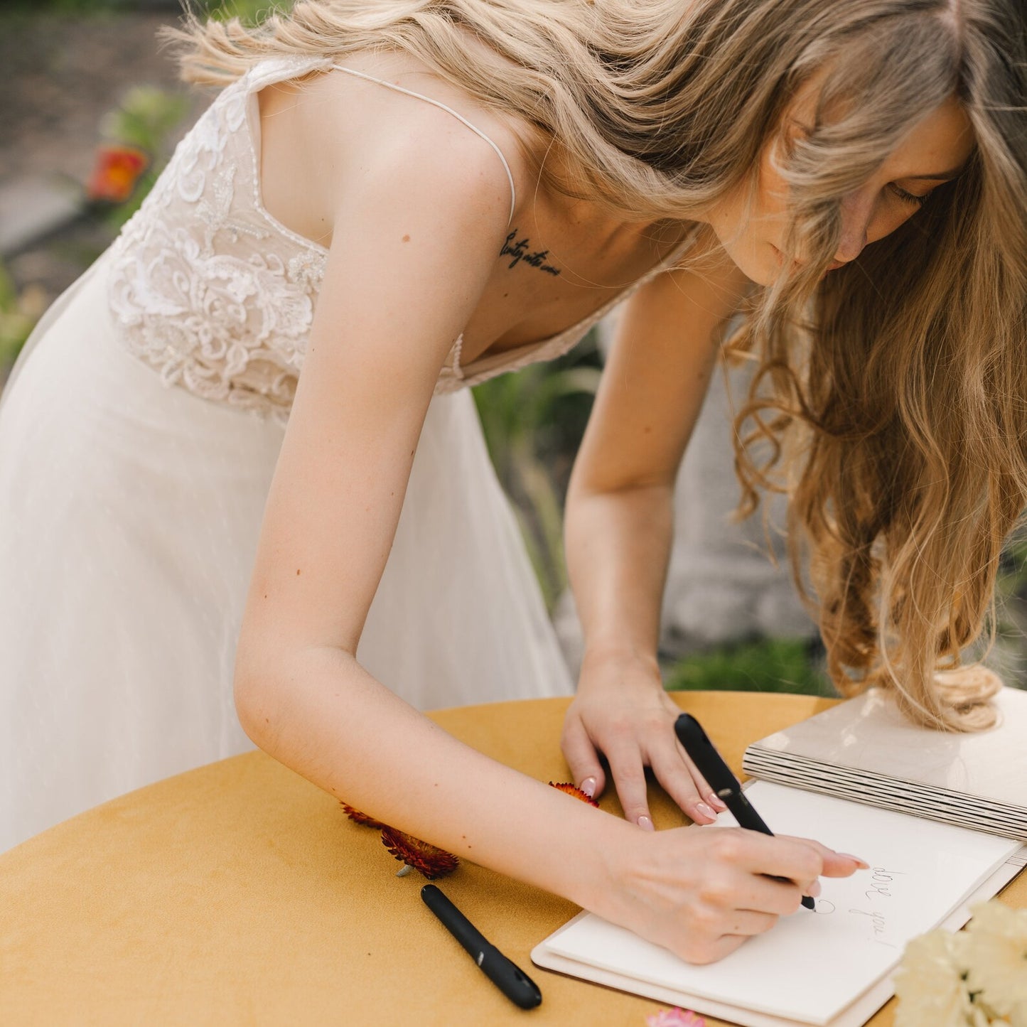 Personalized Retro Wedding Guest Book