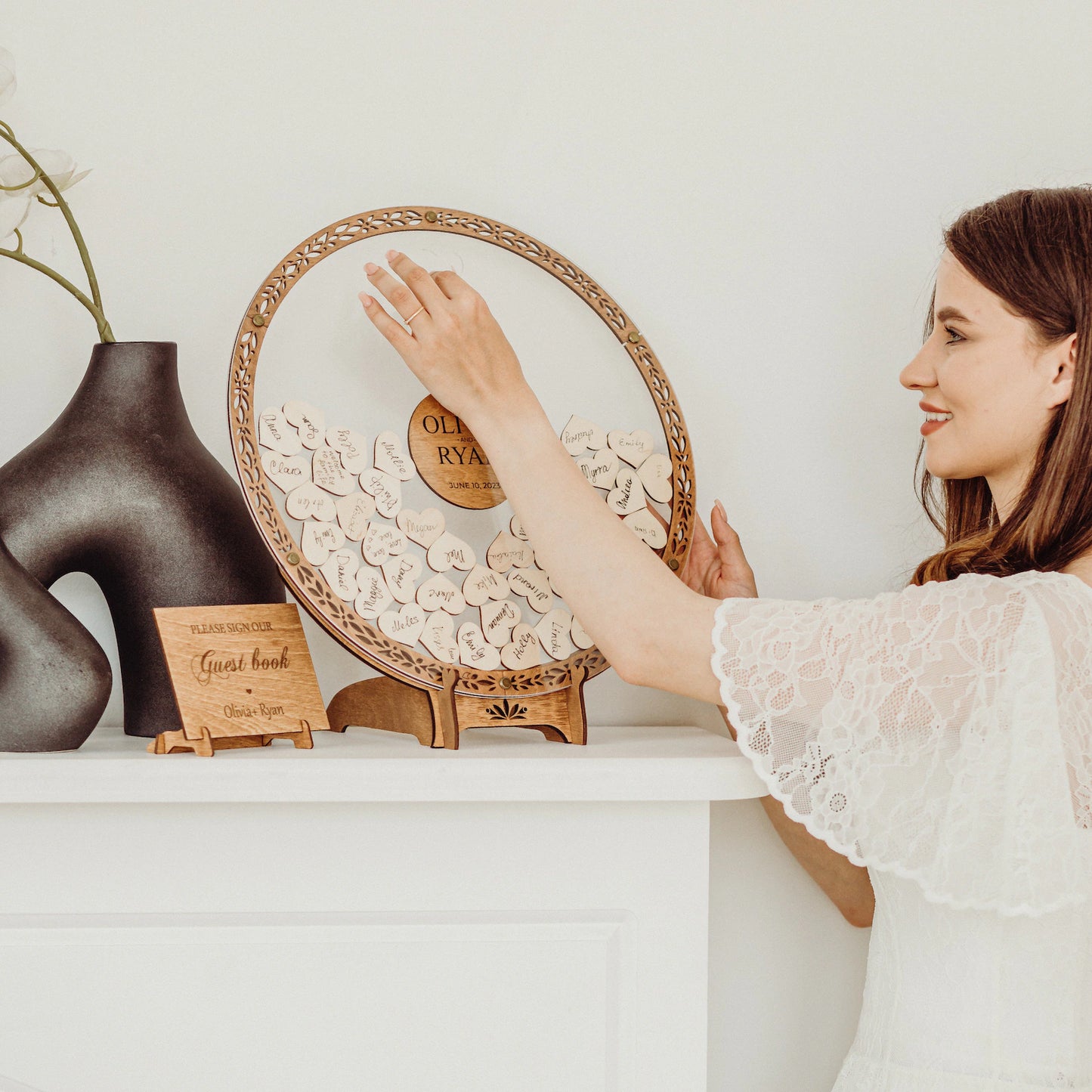 Rustic Wedding Drop Box Guest Book Alternative