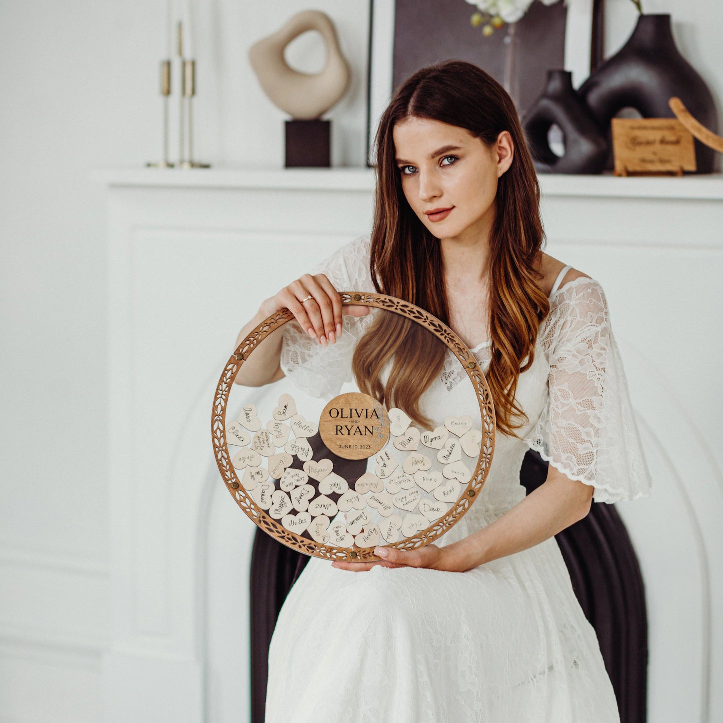 Rustic Wedding Drop Box Guest Book Alternative